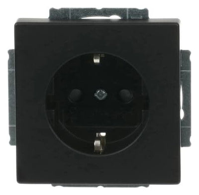 BJ 2300 EUCB-885 SCHUKO Steckdosen Einsatz schwarz matt future linear