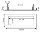Esylux Universal Einbaurahmen 430 f.Leuchten ELX u.SLX EN10077234