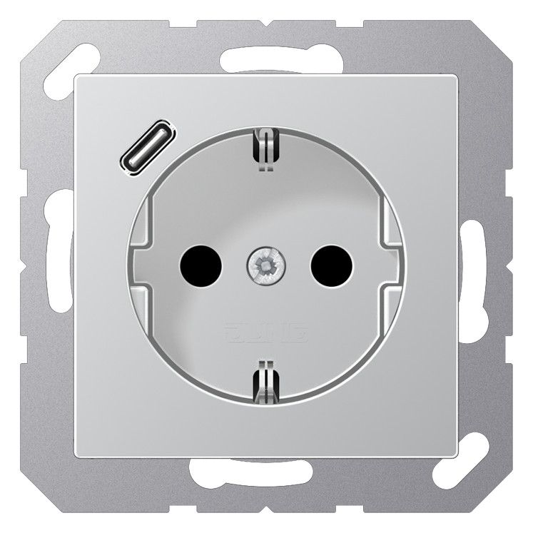 Jung A1520-18CAL SCHUKOsteckdose m.USB Typ C