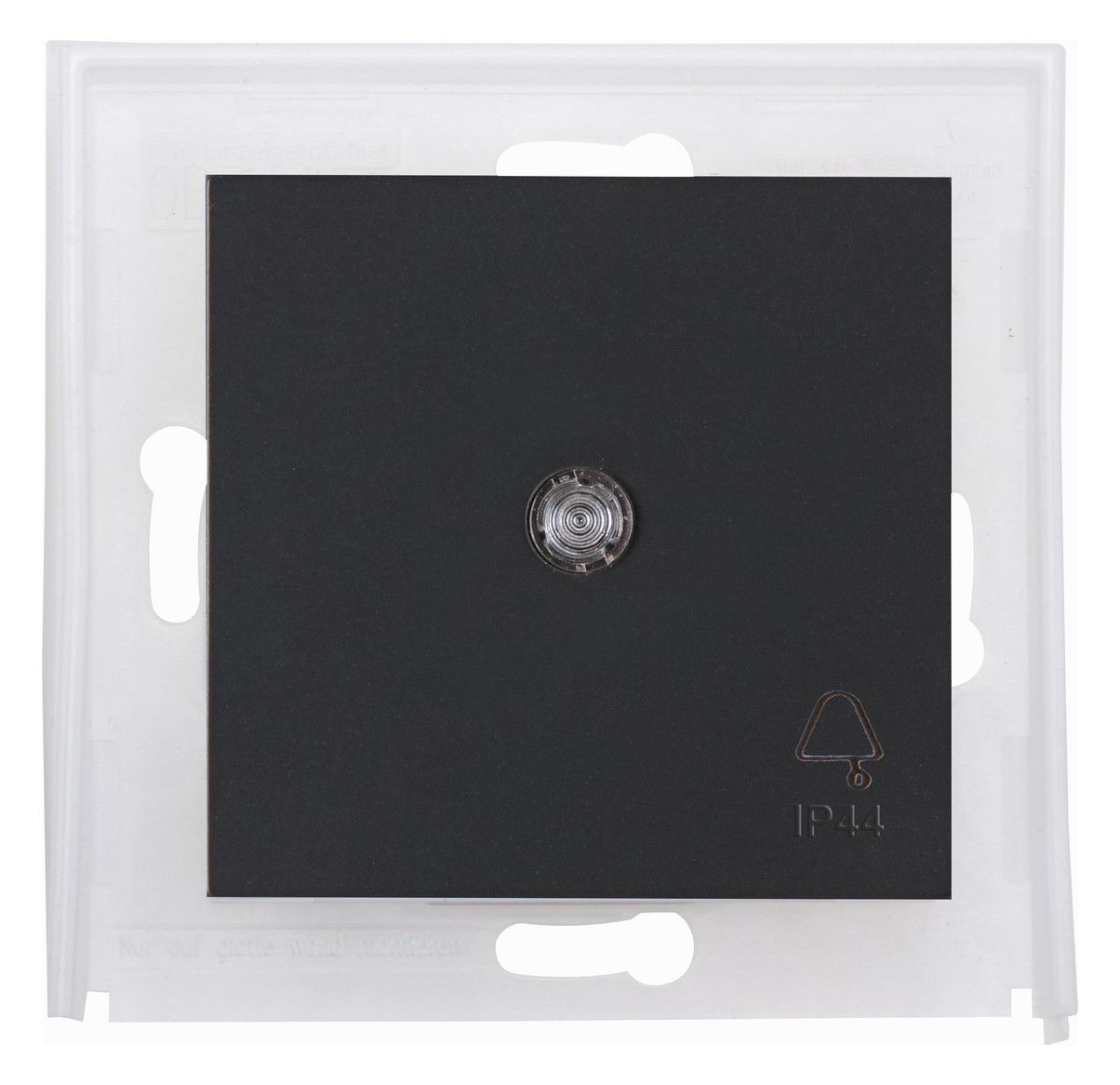 Kopp 493956006 HK07 IP44 Flächenwippe m. Linse u.Symbol "Glocke" anthrazit