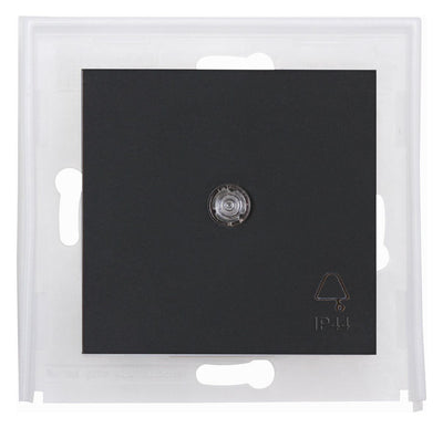 Kopp 493956006 HK07 IP44 Flächenwippe m. Linse u.Symbol "Glocke" anthrazit
