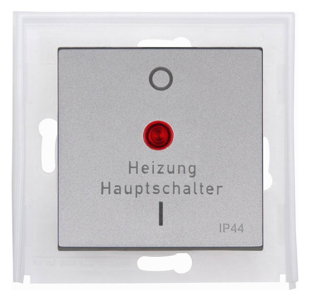 Kopp 493847007 HK07 IP44 Flächenwippe f. Heizung Haupschalter stahl