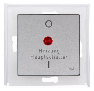 Kopp 493847007 HK07 IP44 Flächenwippe f. Heizung Haupschalter stahl