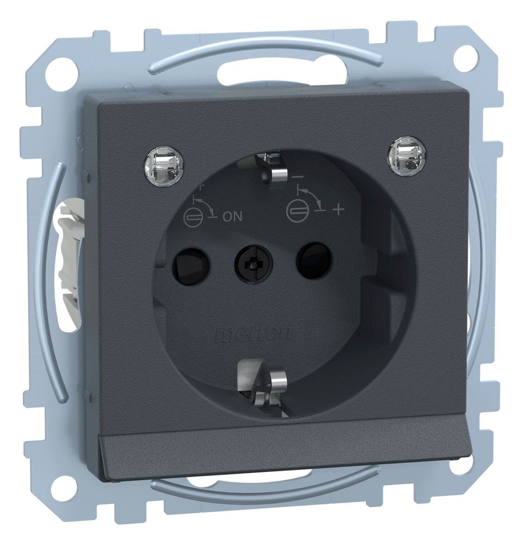Mert MEG 2304-0414 SCHUKO-Steckdose BRS m.Lichtausl.+LED StK anthrazit System M