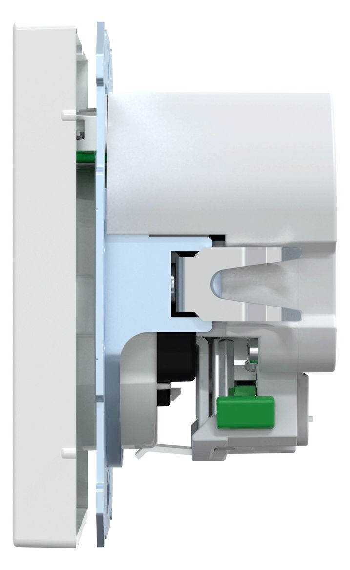 Mert MEG 2366-6035 Schuko-Steckdose m.USB Ladegerät Lotosweiß