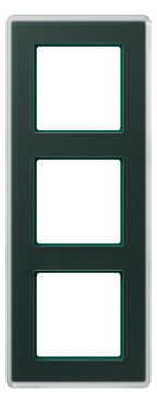 Jung AV583GLMSG Glasrahmen 3f senkr.eu.waager.e Montage Glas A VIVA sm