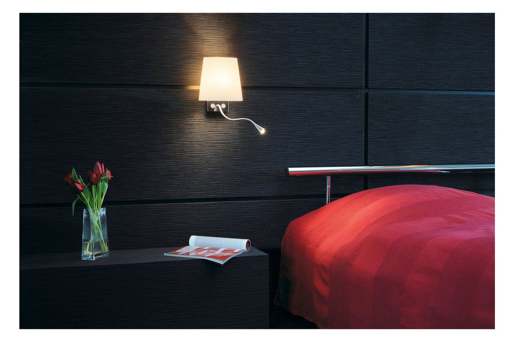 SLV 149452 COUPA FLEXLED Wandleuchte chrom Glas satin 1xG9 max.40W 3W LED