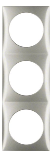 Berker 918192524 Rahmen 3fach Integro Flow edelstahl lackiert