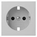 GIRA 4921015 Abdeckung SCHUKO-Steckdose m.Shutter System 55 Grau matt (lackiert)