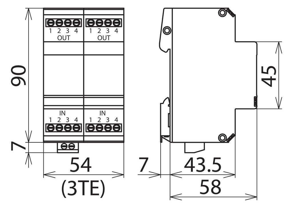 Dehn 918401 BVTRS4855 Überspannungs- ableiter BLITZDUCTOR VT f.Bussysteme