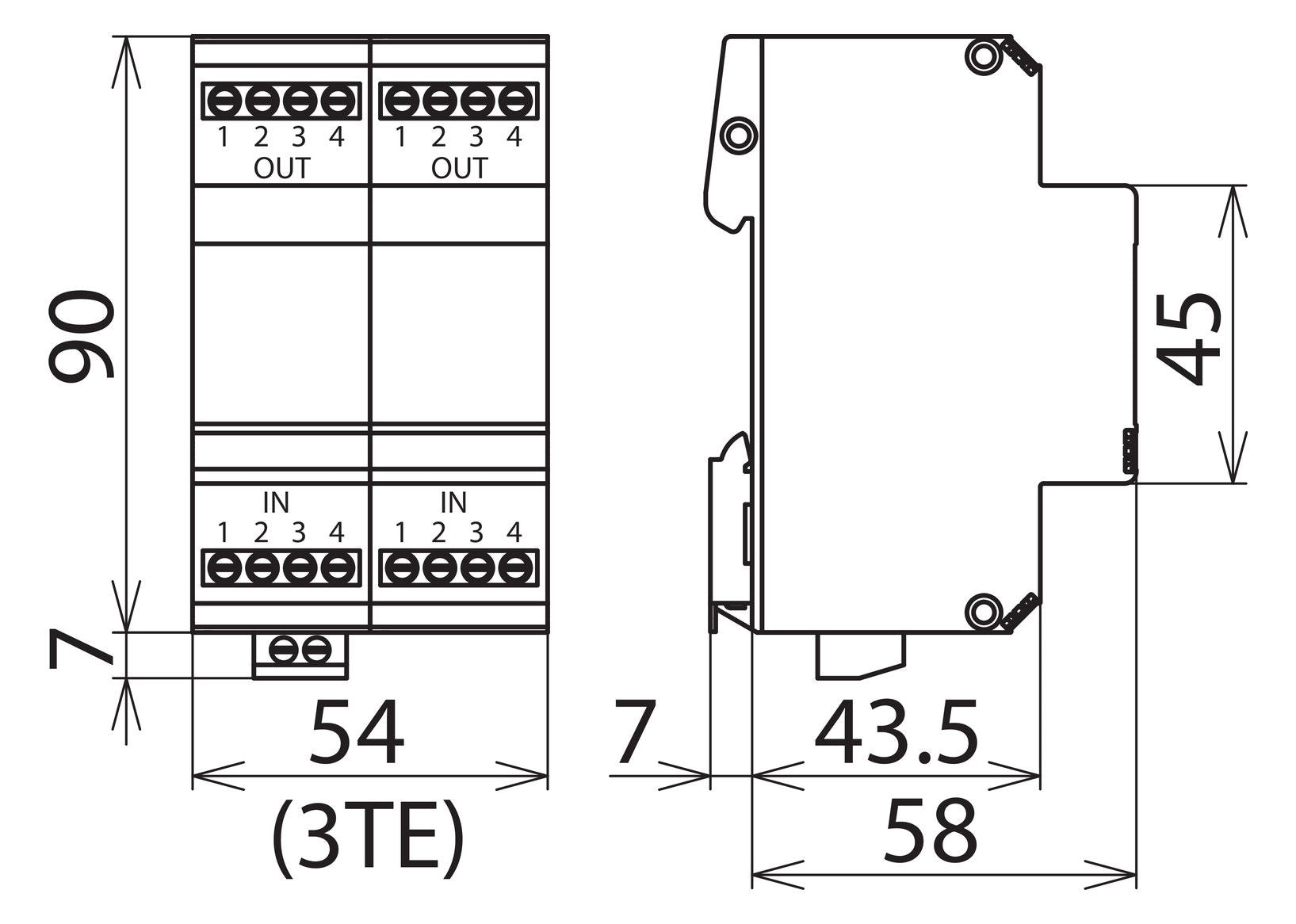 Dehn 918401 BVTRS4855 Überspannungs- ableiter BLITZDUCTOR VT f.Bussysteme