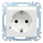 Mert MEG 2303-0325 SCHUKO-Steckdose BRS Ko.+Schriftfeld StK aktivweiß gl.Sys.M