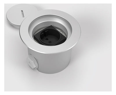 Bodensteckdose 7501AW 1x Schuko, EV1 7501AW-1-3