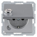 Berker 41636084 SCHUKO Steckdose m.Schraub-Liftklemmen Klappd.Schloss