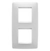 GEWISS GW16124TB Abdeckrahmen ONE International 2+2M vert. 71mm Milchweiss