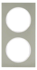 Berker 10122214 Rahmen 2fach R.3 Edelstahl/polarweiß