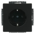 BJ 20 EUCRB-885 SCHUKO Steckdosen Einsatz o.Spreize schwarz matt future