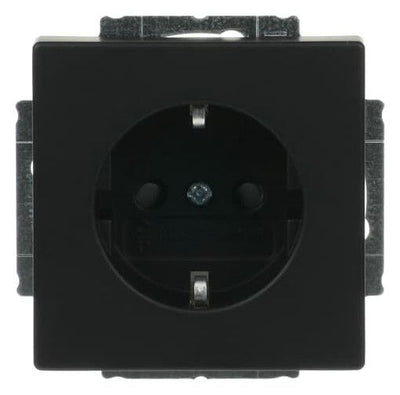 BJ 20 EUCRB-885 SCHUKO Steckdosen Einsatz o.Spreize schwarz matt future