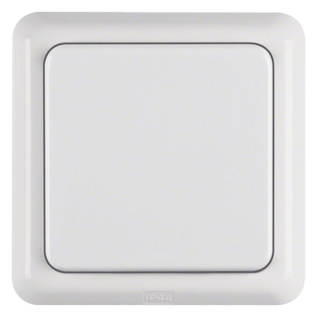 Berker 471809 Steckdose SCHUKO m.Klappd. u.Rahmen wg Up IP44 polarweiß glänzend