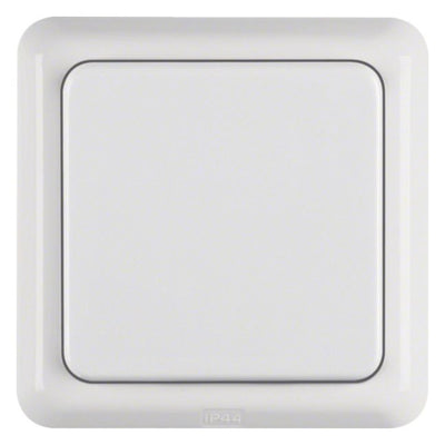 Berker 471809 Steckdose SCHUKO m.Klappd. u.Rahmen wg Up IP44 polarweiß glänzend