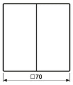 Jung AL2995PD Wippe m.Symbolen Auf/Ab f.509VU/539VU LS Aluminium dark