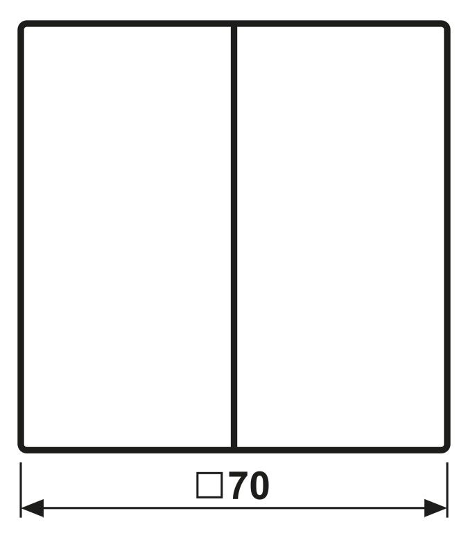 Jung AL2995PD Wippe m.Symbolen Auf/Ab f.509VU/539VU LS Aluminium dark