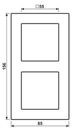 Jung A5582BFWWM Rahmen 2f A 550