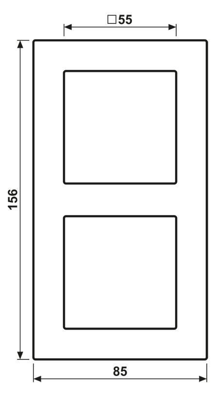 Jung A5582BFWWM Rahmen 2f A 550