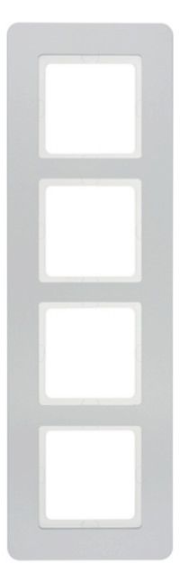 Berker 10146184 Rahmen 4fach Q.7 alu samt lackiert