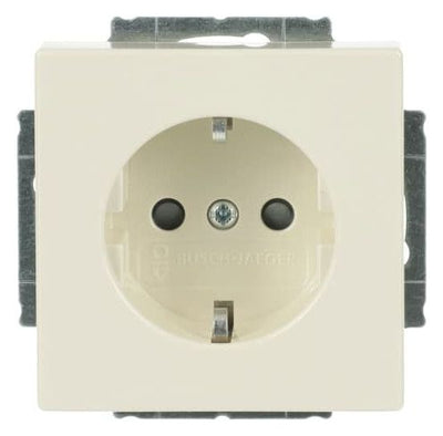 BJ 20 EUCRB-82 SCHUKO Steckdosen Einsatz o.Spreize elfenbeinweiß solo