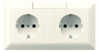 Jung AS1522NA Kabel-Kanal-SCHUKO- Steckdose 2fach NA weiß