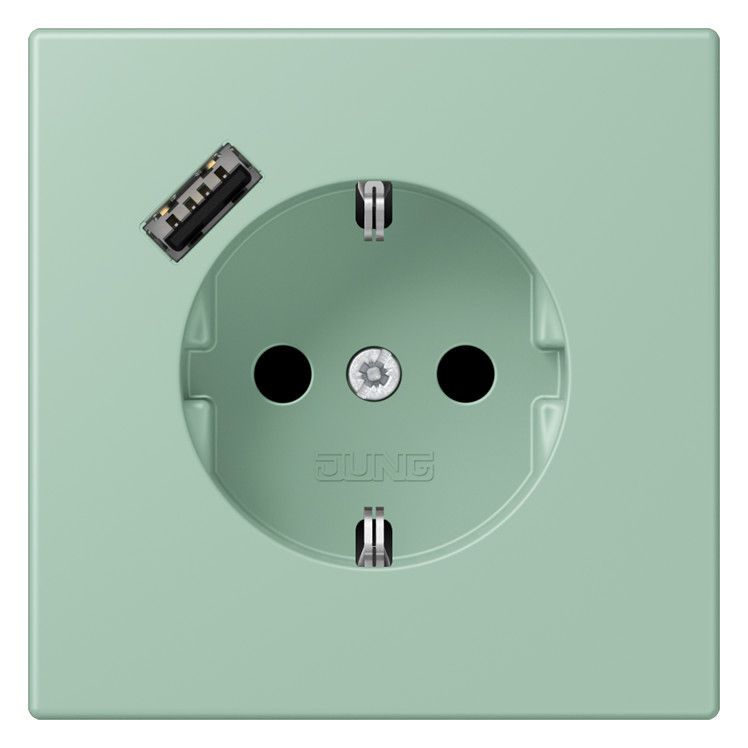 Jung LC1520-18A217 SCHUKO-Steckd.m.USB Typ A LC32041