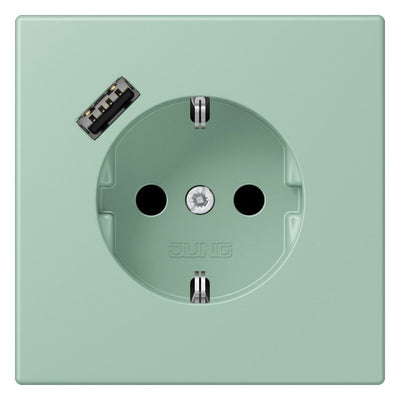 Jung LC1520-18A217 SCHUKO-Steckd.m.USB Typ A LC32041