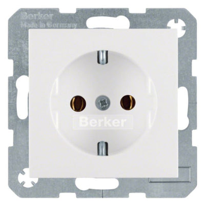 Berker 47438989 Steckdose SCHUKO S.1 polarweiß glänzend