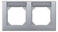 Mert 472260 M-PLAN-Rahmen 2fach waagerecht beschriftbar aluminium