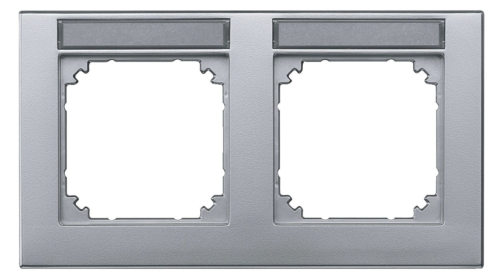 Mert 472260 M-PLAN-Rahmen 2fach waagerecht beschriftbar aluminium