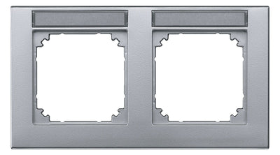 Mert 472260 M-PLAN-Rahmen 2fach waagerecht beschriftbar aluminium