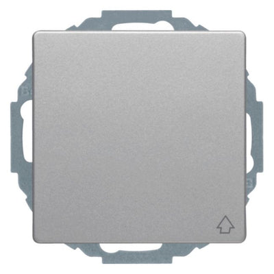 Berker 47446084 Steckdose SCHUKO+Klappd. u.erh.BS Q.1/Q.3 alu samt lackiert