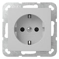 GIRA 4183015 SCHUKO-Steckdose m.Shutter SRK System 55 Grau matt (lackiert)