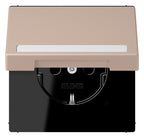 Jung LC1520BFNAKL240 SCHUKO-Steckd.KI m. Klappdeckel m.S