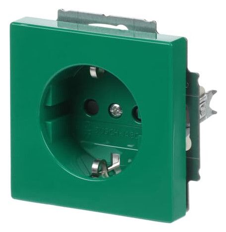 BJ 20 EUCKS-13-82-101 SCHUKO Steckdosen-Einsatz gn RAL6032 future