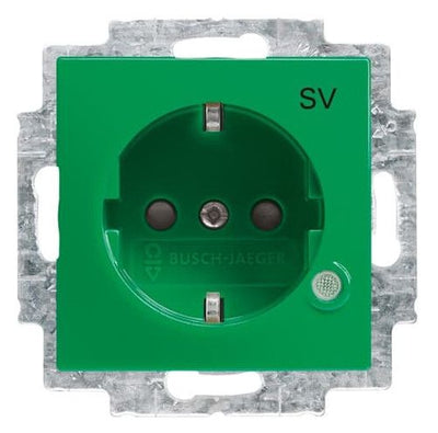 BJ 20 EUCBL-13-914 SCHUKO Steckdose Bs grün m.LED-Kontrolllicht balance SI