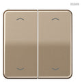 Jung CD595MPGB Wippe m.Symbolen Auf/Ab f.Taster BA Mittenstellung 2f goldbronze