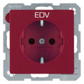 Berker 47236022 Steckdose SCHUKO m.EHBS Q.x rot samt
