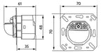 BEG 92666 Indoor 180-R11-48V-3A o.Rahmen LUXOMAT Bewegungsmelder Sensoreinsatz UP