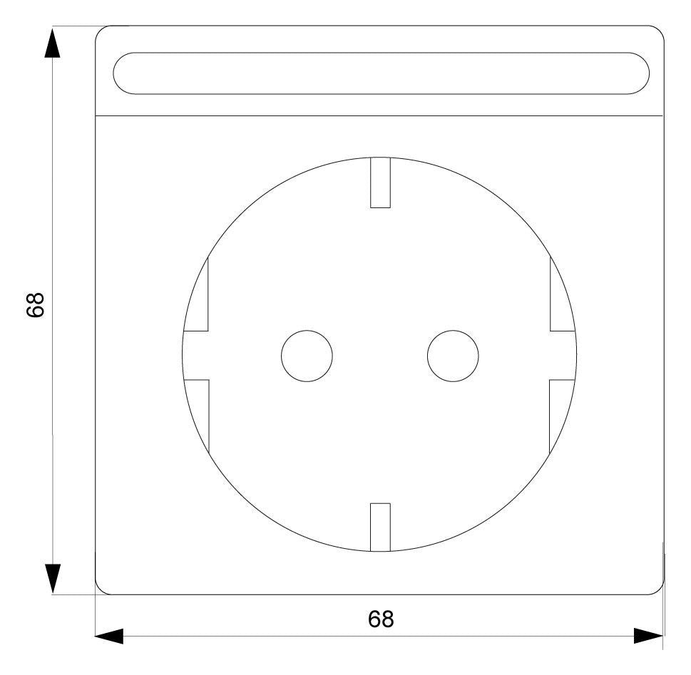 Siemens 5UB1856 DELTA style rot SCHUKO Steckdose Näpfchen Feld+erh.Ber.