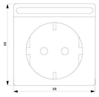 Siemens 5UB1856 DELTA style rot SCHUKO Steckdose Näpfchen Feld+erh.Ber.