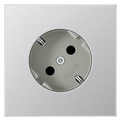 Jung AL2520-45 SCHUKO Steckdose 45° LS Aluminium