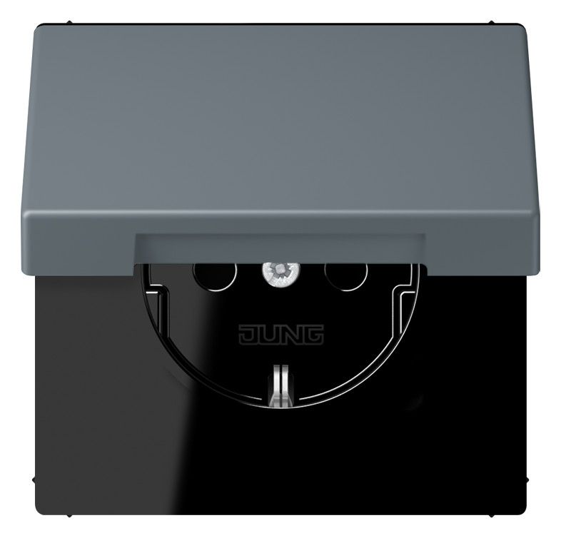 Jung LC1520BFKIKL251 SCHUKO Steckd.KI m. Klappdeckel LC4320H