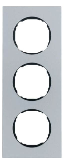 Berker 10132674 Rahmen 3fach flach R.8 Aluminium